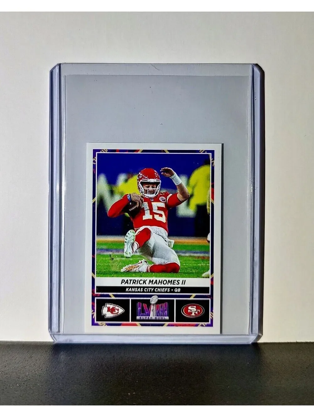 Patrick Mahomes 2024 Panini NFL Sticker #39 Super Bowl Kansas City Chiefs